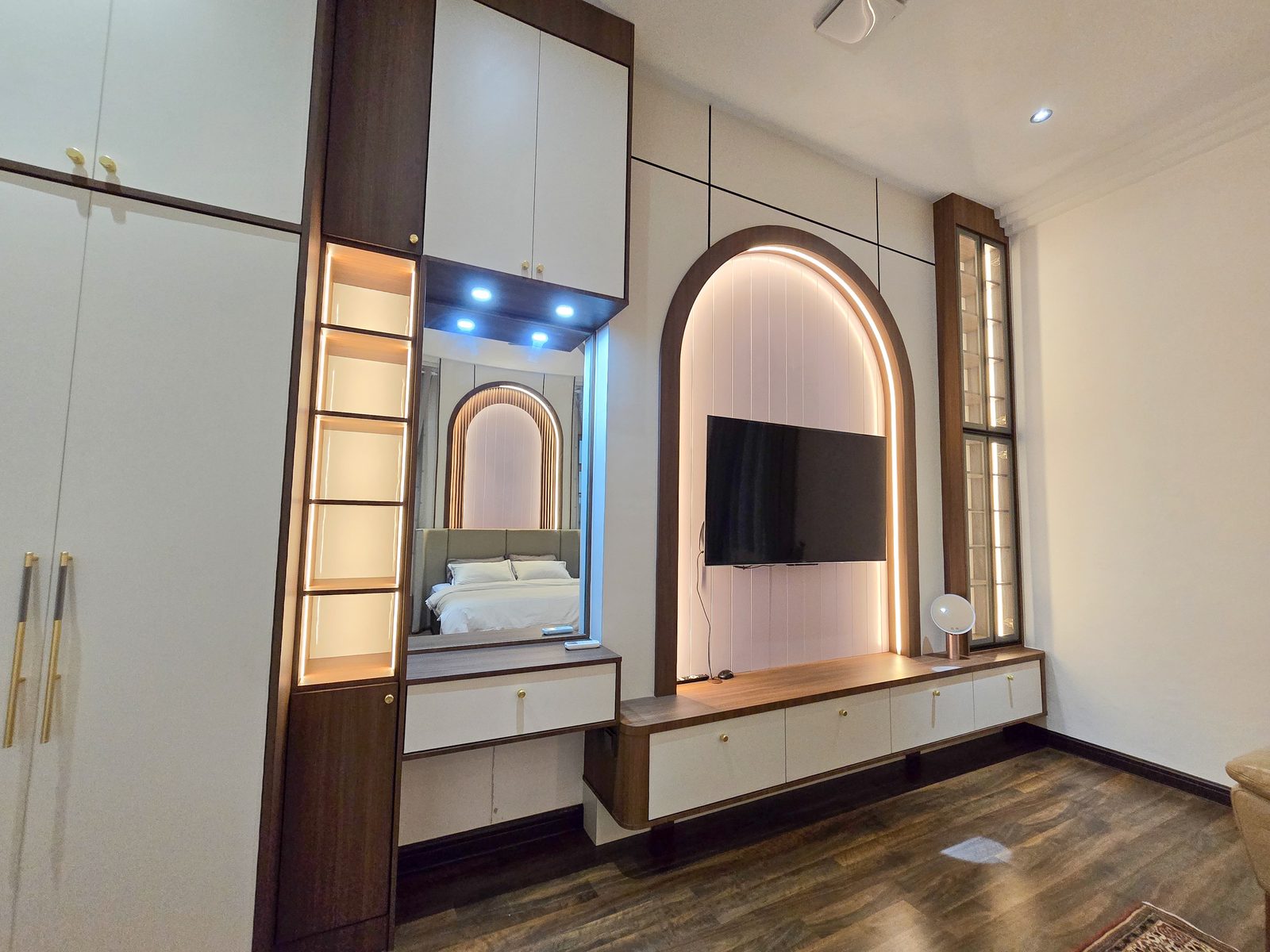 Full view of the master bedroom suite