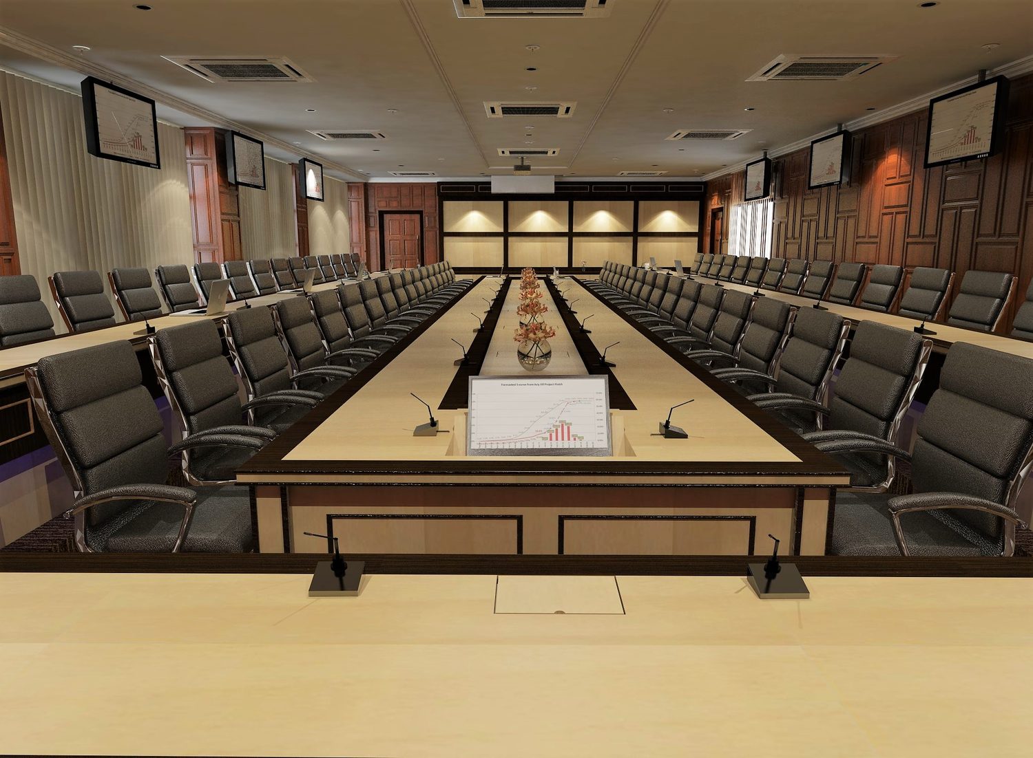 3D design visualisation of the UMK conference hall
